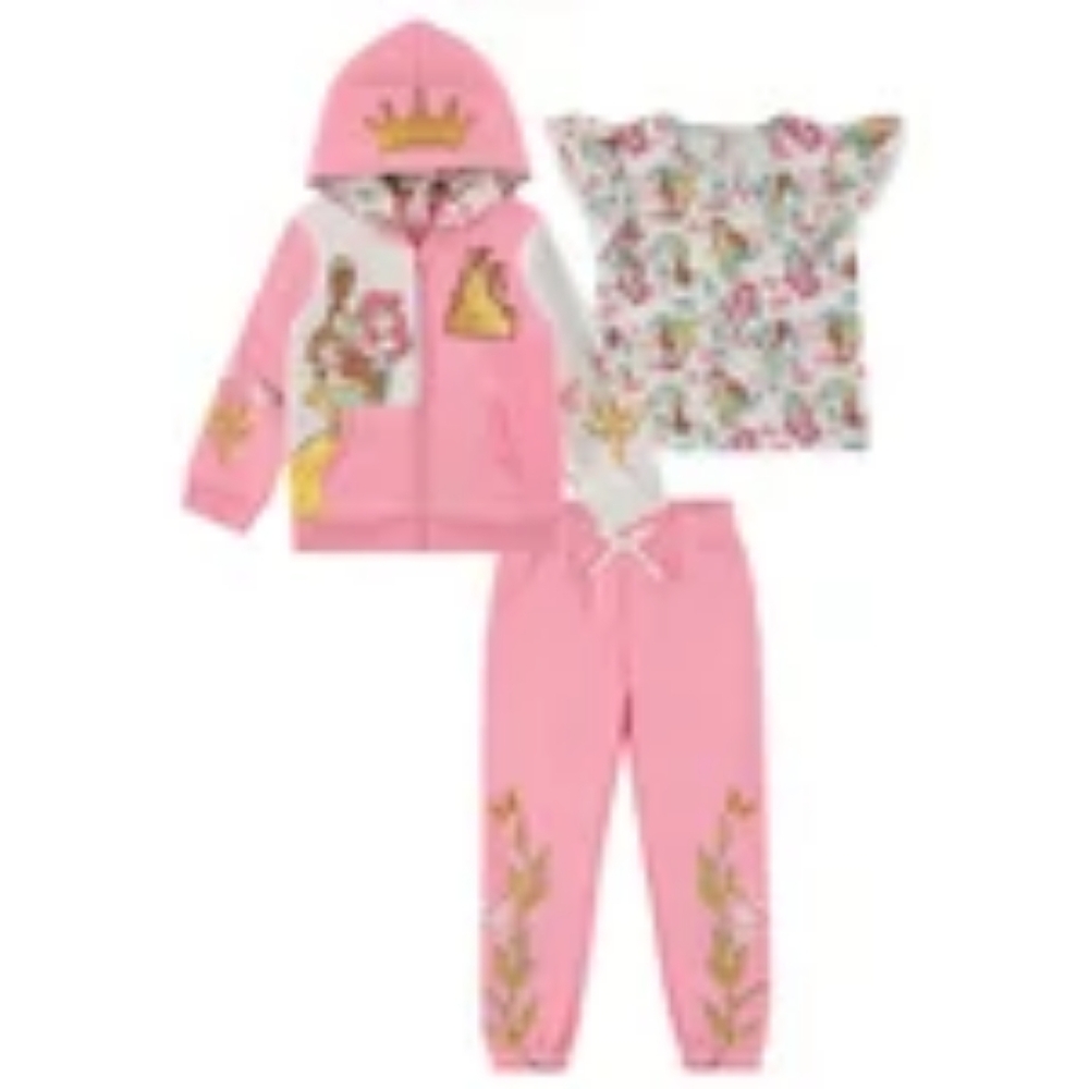 Disney Princess Kids' 3-piece Hoodie Set